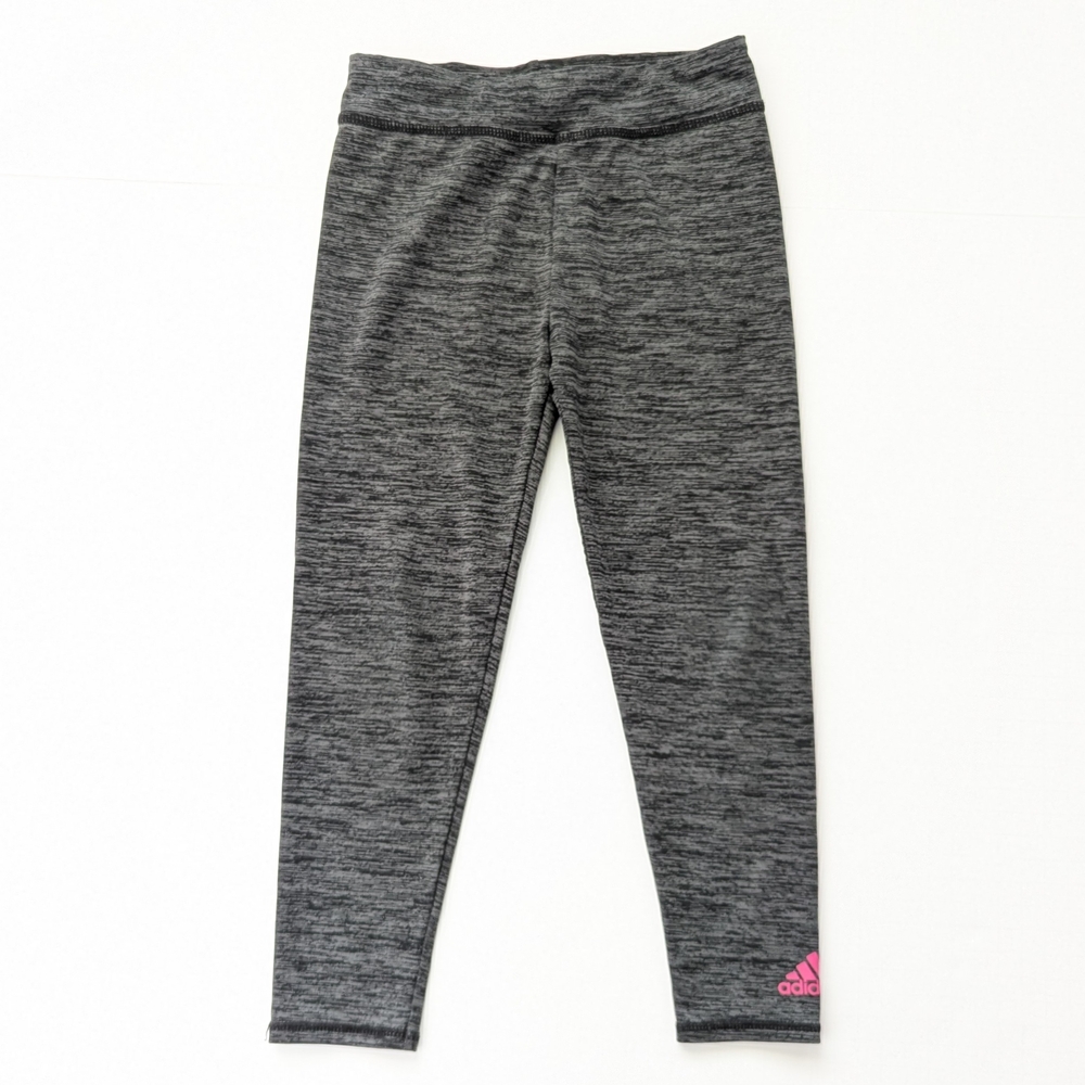 Adidas Girls Kids Gray Leggings 5